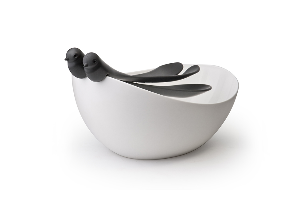 SPARROW SALAD BOWL WITH SERVERS