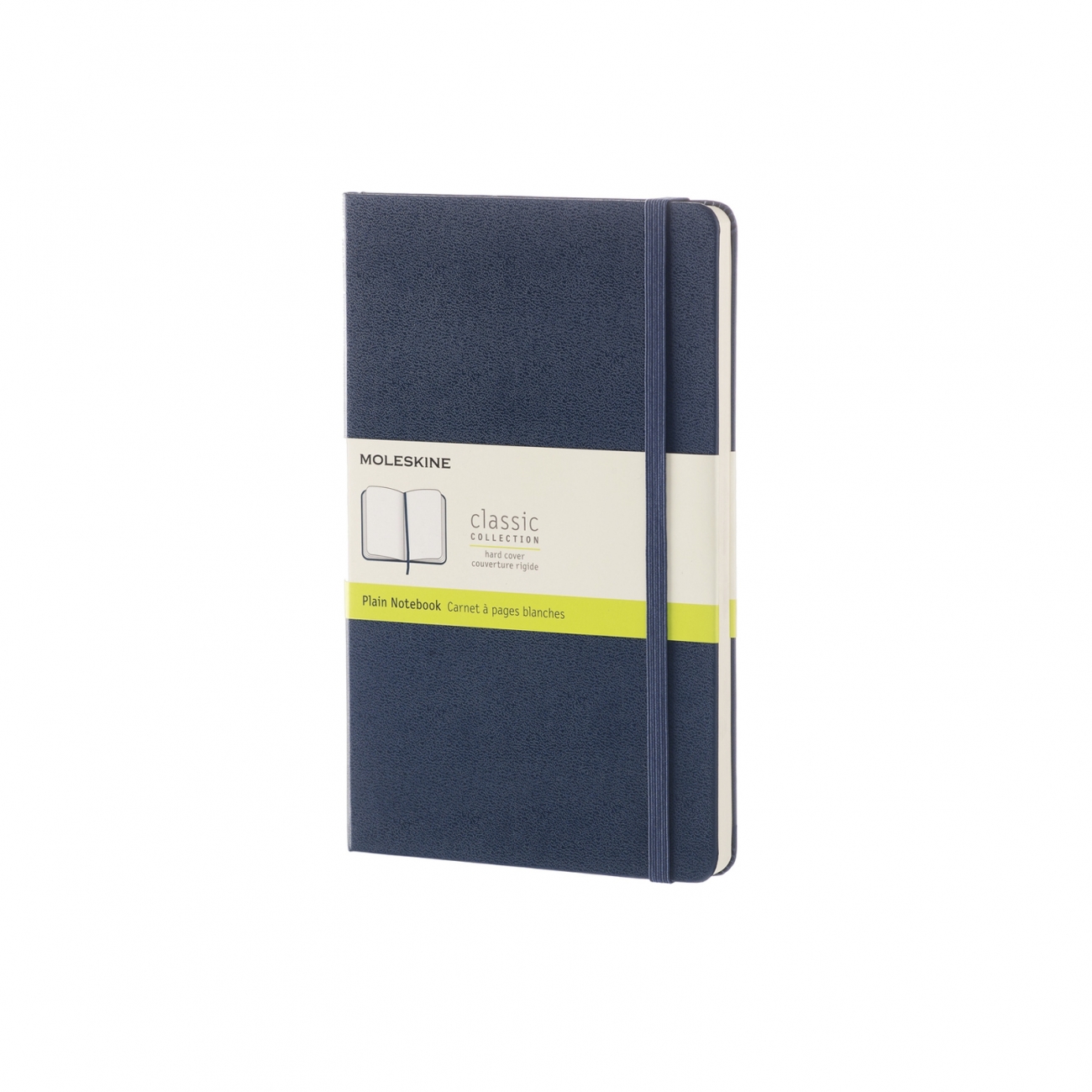 CLASSIC HARD COVER NOTEBOOK - PLAIN - LARGE - SAPPHIRE BLUE
