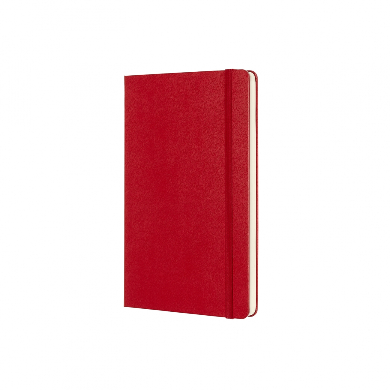 CLASSIC HARD COVER NOTEBOOK - PLAIN - LARGE - SCARLET RED