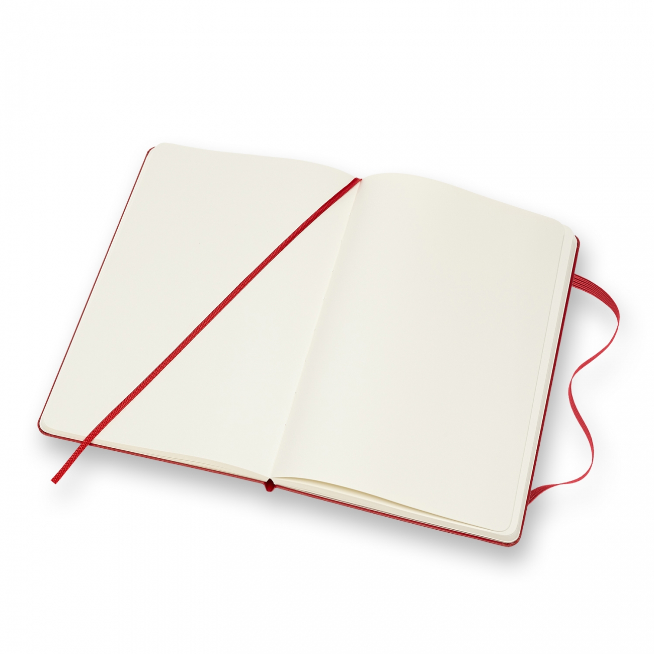 CLASSIC HARD COVER NOTEBOOK - PLAIN - LARGE - SCARLET RED