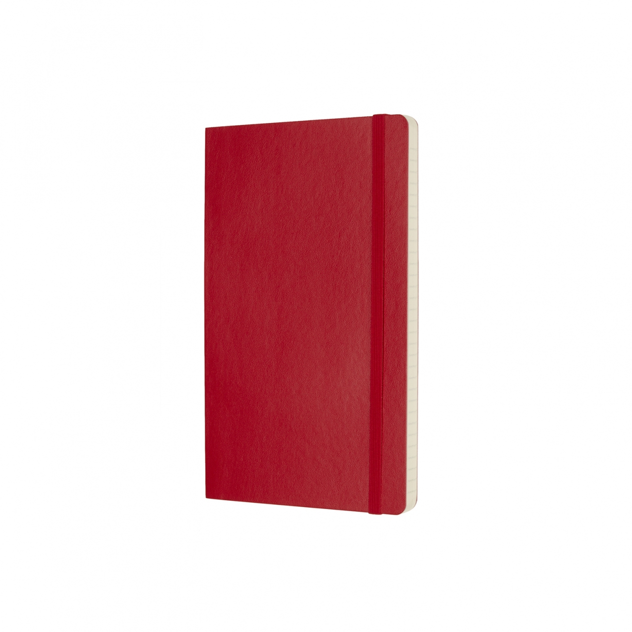 CLASSIC SOFT COVER NOTEBOOK - RULED - LARGE - SCARLET RED