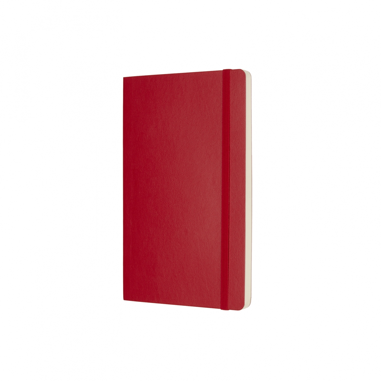 CLASSIC SOFT COVER NOTEBOOK - PLAIN - LARGE - SCARLET RED