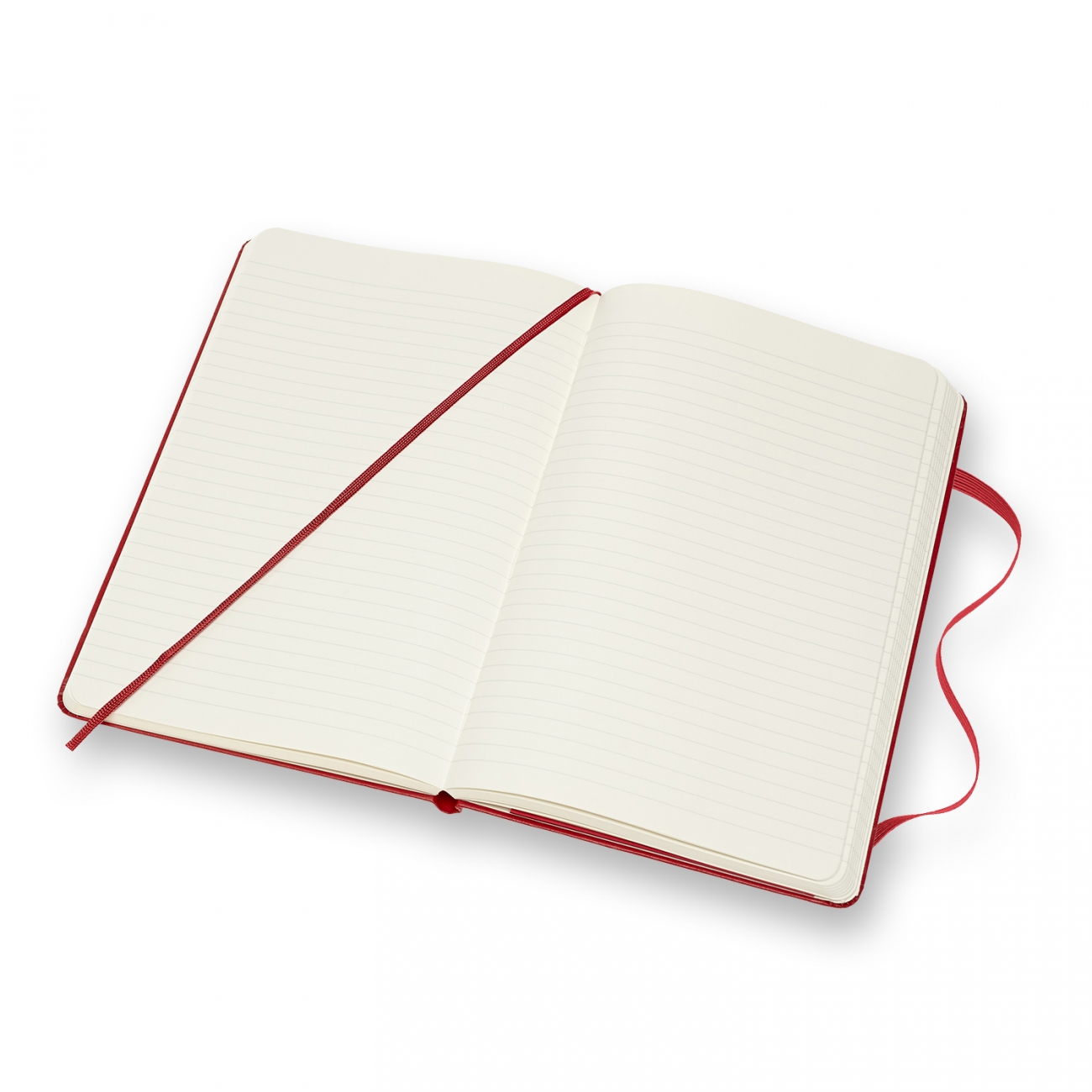CLASSIC HARD COVER NOTEBOOK - RULED - LARGE - SCARLET RED