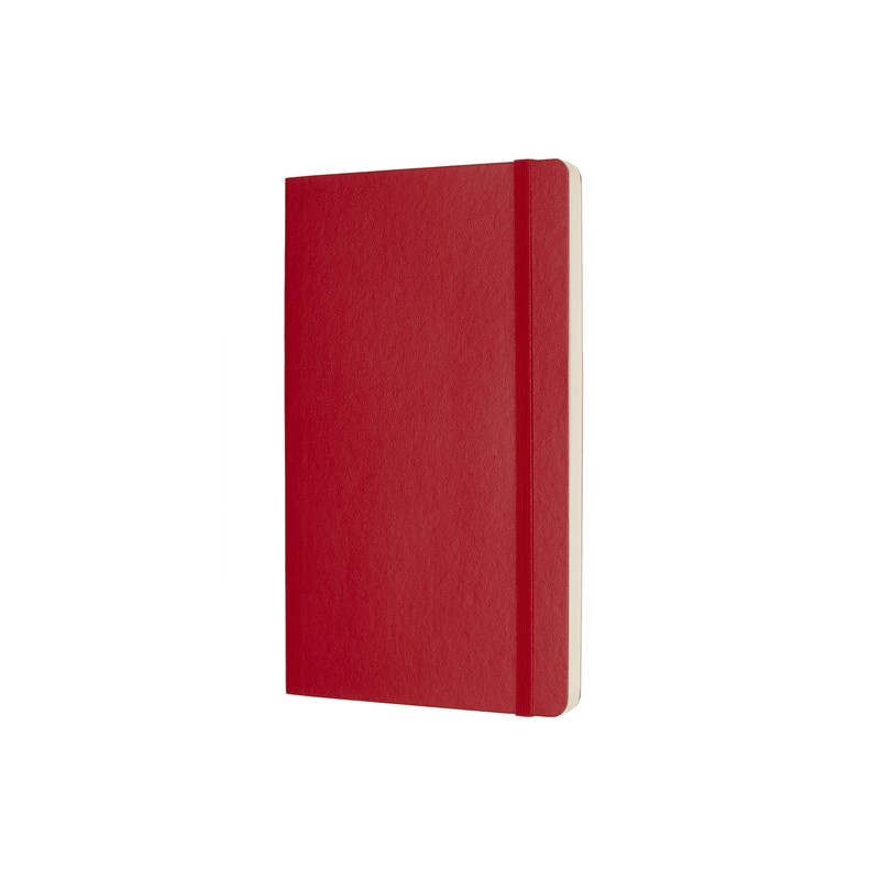 CLASSIC SOFT COVER NOTEBOOK - DOT GRID - LARGE - SCARLET RED