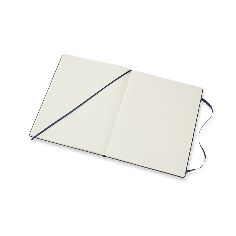 CLASSIC HARD COVER NOTEBOOK - DOT GRID - EXTRA LARGE - SAPPHIRE BLUE