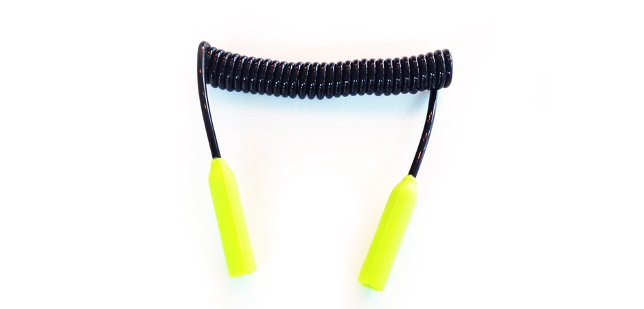 SPORTS CORD COIL_BLACK/LIME