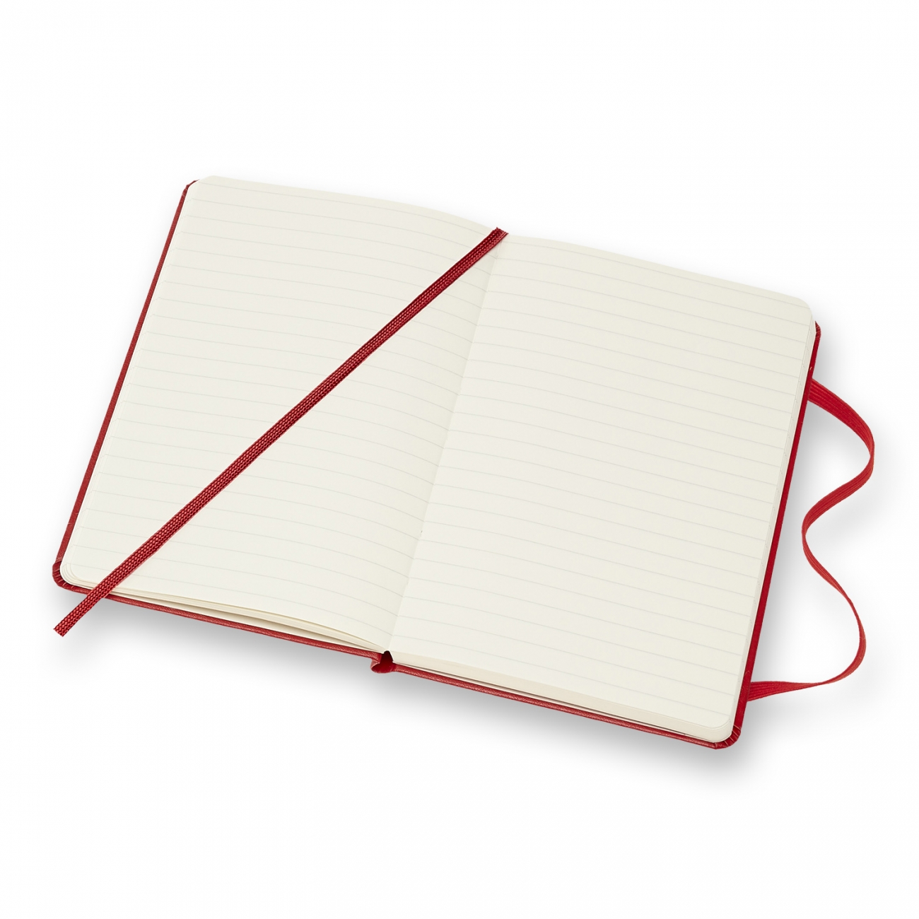 CLASSIC HARD COVER NOTEBOOK - RULED - POCKET - SCARLET RED