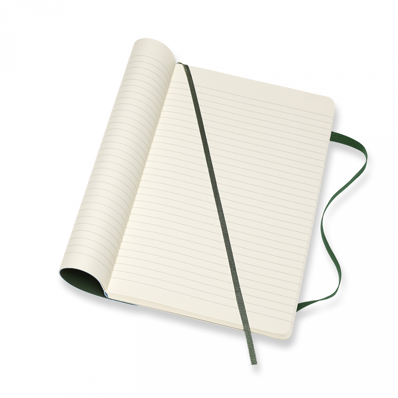CLASSIC SOFT COVER NOTEBOOK - RULED - LARGE - MYRTLE GREEN